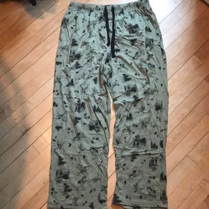 Forest Green Woods/Forest Animal Pajama Pants